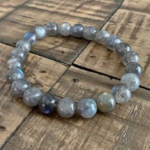 8mm AA Labradorite Chakra Stretch Bracelet